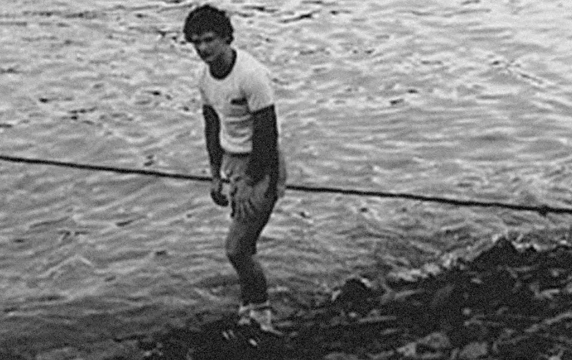 Terry Fox Dips Leg in Atlantic